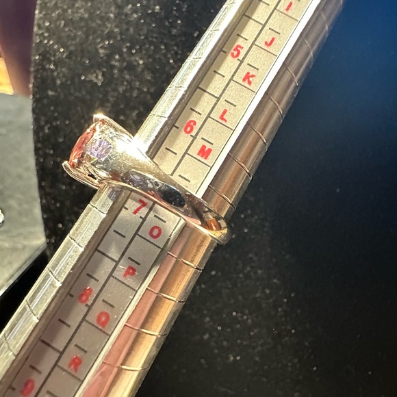 Pink Tourmaline and Amethyst ring - Picture 9 of 9